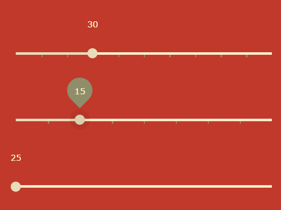 vanilla JS range slider